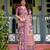 wine colour Ready to wear saree with unstitched blouse