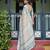 cream colour Ready to wear saree with unstitched blouse