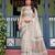 grey colour Ready to wear saree with unstitched blouse