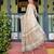 grey colour Ready to wear saree with unstitched blouse