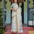 beige colour Ready to wear saree with unstitched blouse