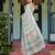 beige colour Ready to wear saree with unstitched blouse
