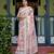 cream colour Ready to wear saree with unstitched blouse