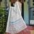 off white colour Ready to wear saree with unstitched blouse