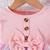 Pink ribbed bow tulle party wear girls dress