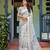 off white colour Ready to wear saree with unstitched blouse