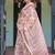 cream color Ready to wear saree with unstitched blouse