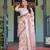 cream color Ready to wear saree with unstitched blouse