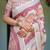 cream color Ready to wear saree with unstitched blouse