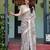 beige colour Ready to wear saree with unstitched blouse