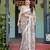 beige colour Ready to wear saree with unstitched blouse