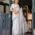 off white color Ready to wear saree with unstitched blouse