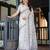 off white color Ready to wear saree with unstitched blouse