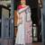 off white color Ready to wear saree with unstitched blouse