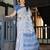 light grey color Ready to wear saree with unstitched blouse