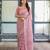 pink color Ready to wear saree with unstitched blouse