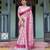 pink color Ready to wear saree with unstitched blouse