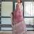 wine color Ready to wear saree with unstitched blouse