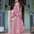 pink color Ready to wear saree with unstitched blouse