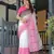 pink color Ready to wear saree with unstitched blouse