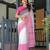 pink color Ready to wear saree with unstitched blouse