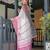 pink color Ready to wear saree with unstitched blouse