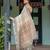grey colour Ready to wear saree with unstitched blouse