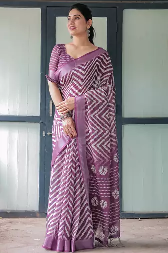 wine colur Ready to wear saree with unstitched blouse