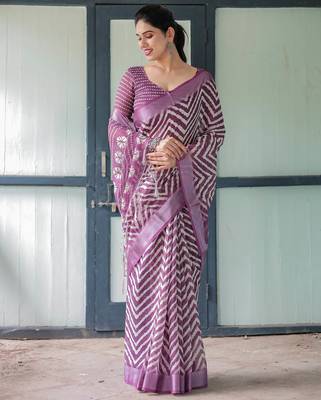 wine colur Ready to wear saree with unstitched blouse 4