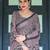 black colour Ready to wear saree with unstitched blouse
