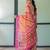pink colour Ready to wear saree with unstitched blouse
