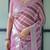 pink colour Ready to wear saree with unstitched blouse