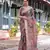 beige colour Ready to wear saree with unstitched blouse