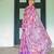 purple colour Ready to wear saree with unstitched blouse