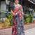 grey color Ready to wear saree with unstitched blouse