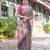 black color Ready to wear saree with unstitched blouse