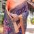 blue color Ready to wear saree with unstitched blouse
