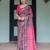 pink color Ready to wear saree with unstitched blouse
