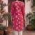 Woman Floral Printed Kurti - Magenta