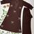 Women new trendy chocolate brown embroidered cotton kurta with palazzos