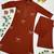 Women new trendy  rust orange embroidered cotton kurta with palazzos