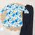New latest women white blue leaf printed cotton kurti with black palazzo set