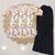 Women white & yellow floral printed cotton kurti with black palazzo set