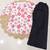 Women white & rani pink bold floral printed cotton kurti with black wide-leg palazzo set