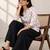 Womens new trendy pink  flower floral printed short kurti with beige palazzo set