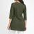 Womens new latest  cotton mehendi green floral embroidered short kurti