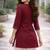 Womens new latest  cotton wine floral embroidered short kurti
