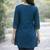Womens new latest  cotton blue floral embroidered short kurti