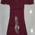 Womens new latest  cotton wine floral embroidered short kurti