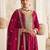 Pink embroidery & sequins free size stitched kurta set for women